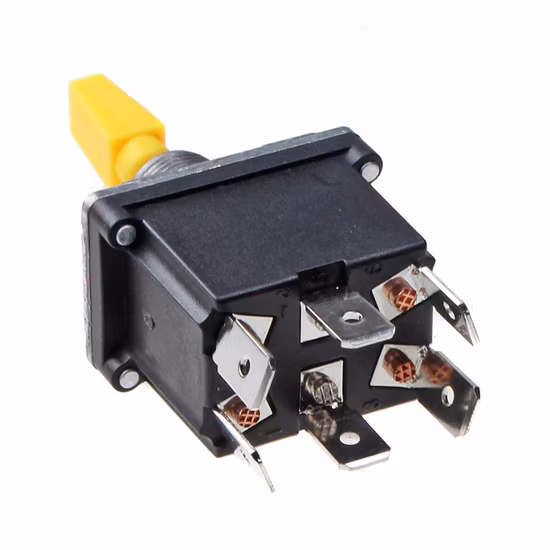 TOGGLE SWITCH, 6 PIN, AUTO RETURN