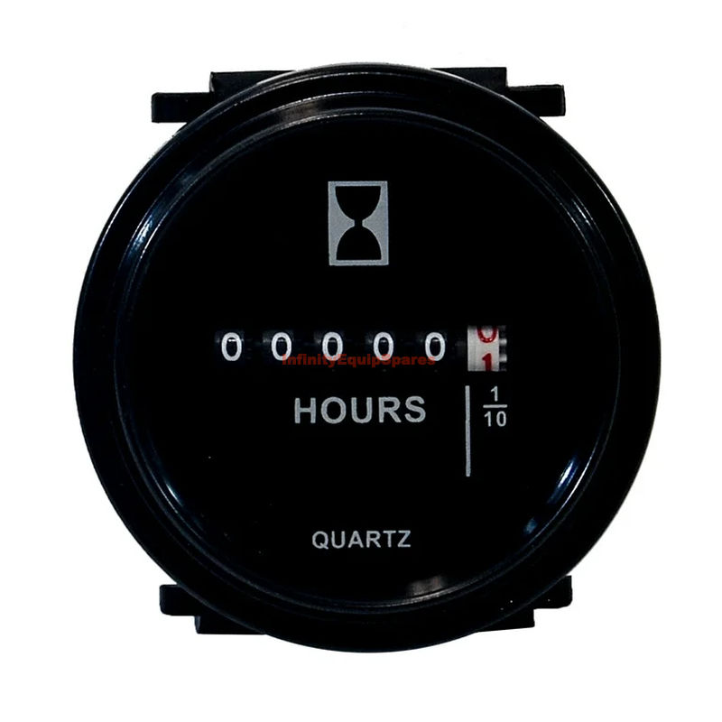 HOUR METER, 10-80 VOLTS