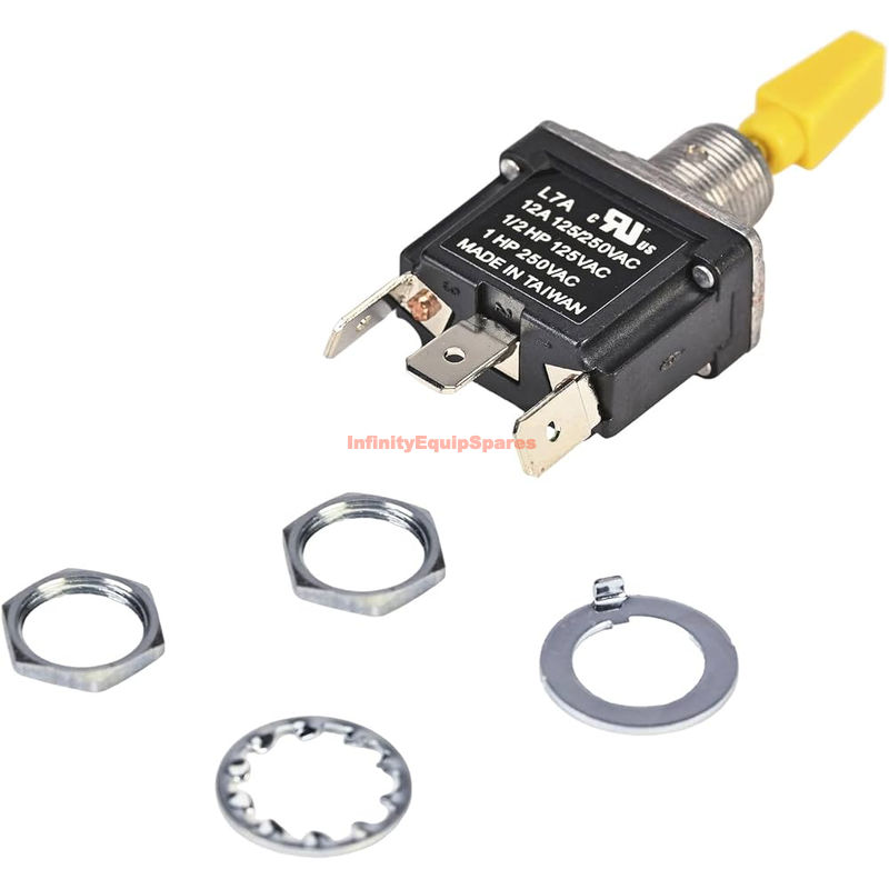 TOGGLE SWITCH, 3 PIN, AUTO RETURN