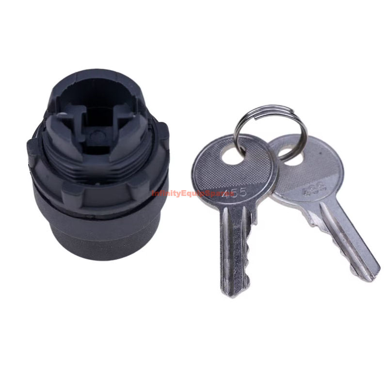 KEY SWITCH, 3 POS.MOM.DR, W/KEY**